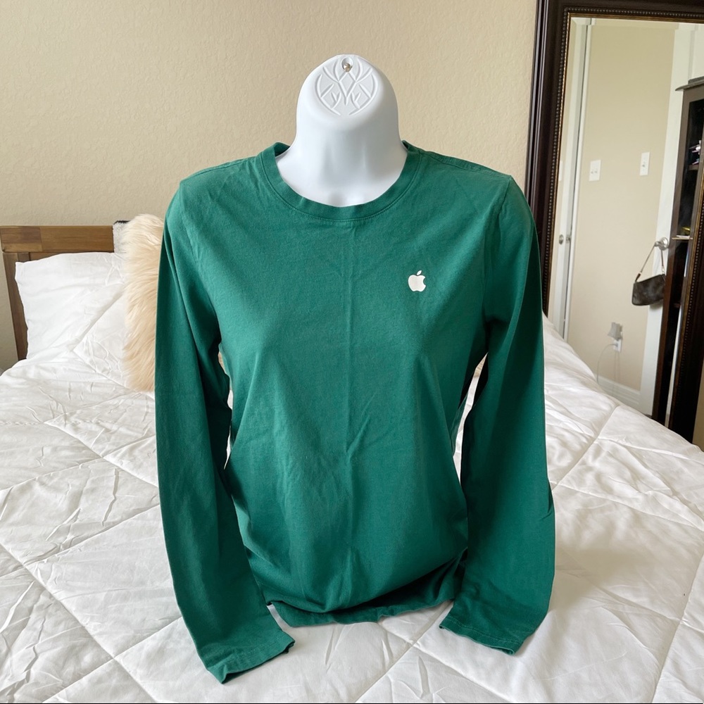 Women’s Earth Day Apple Long Sleeve Tee Shirt